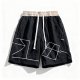 Men's Elastic Color-Block Sport Shorts - Quick-Dry Breathable Gym Shorts