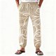 Casual Cotton Linen Beach Pants for Men