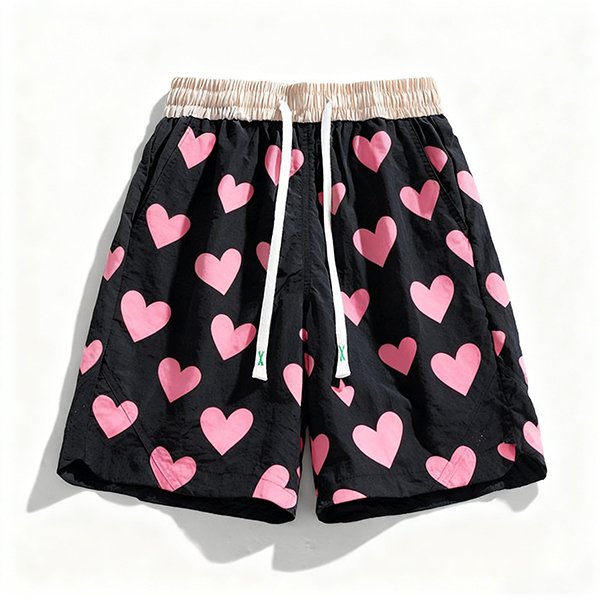 Men's Color-Block Elastic Sport Shorts - Breathable Quick-Dry Athletic Shorts